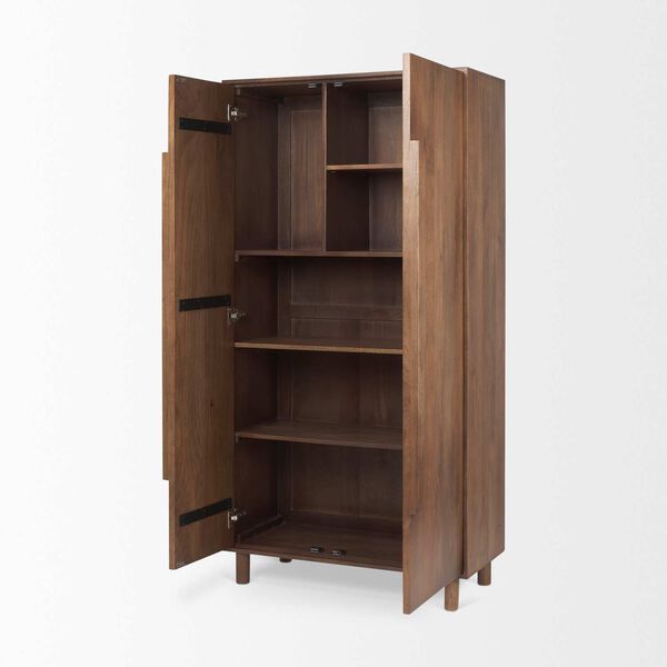 Astrid Brown Solid Wood Armoire, image 6