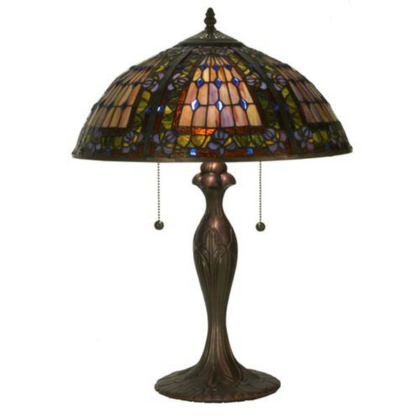 22.5-Inch Fleur-De-Lis Table Lamp, image 1