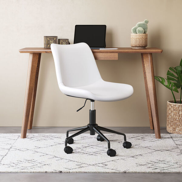 Byron White and Black Office Chair, image 2