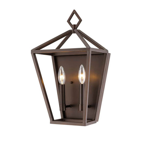 Kenwood Oil Rubbed Bronze Two-Light Wall Sconce, image 1