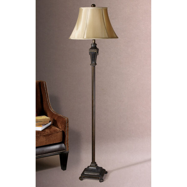 Emmanuel Bronze and Black One-Light Floor Lamp, Set of 2, image 2