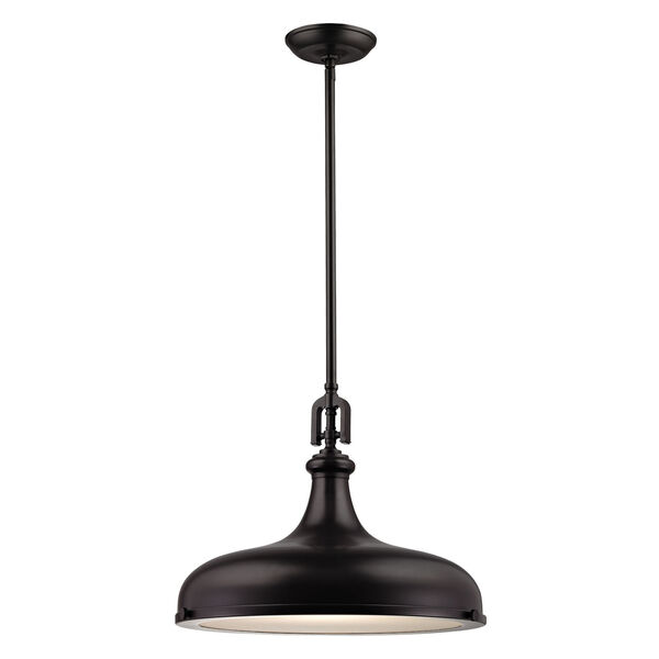 Rutherford Oil Rubbed Bronze 18-Inch One-Light Pendant, image 2