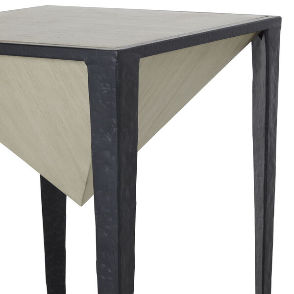 Elway Black and Cerused White Side Table, image 5
