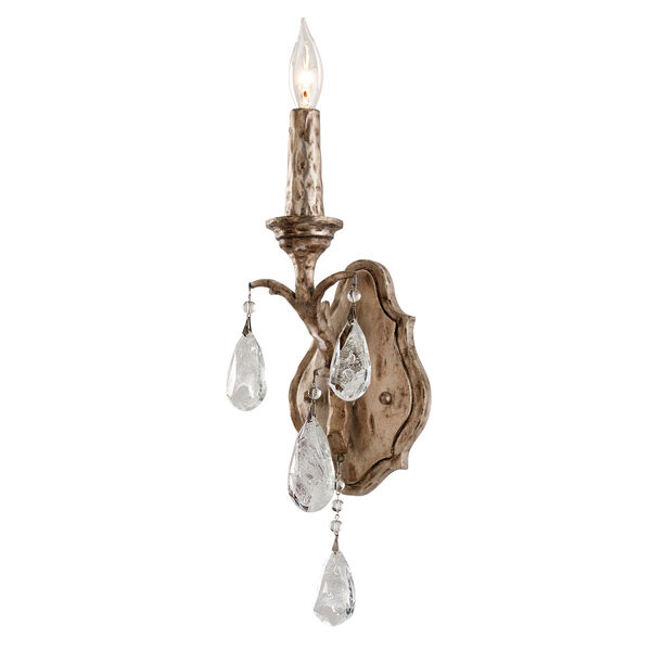 Amadeus Vienna Bronze One-Light Wall Sconce with Italian Drops, image 1