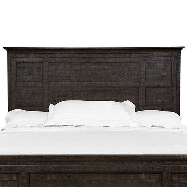 Westley Falls Relaxed Traditional Graphite Queen Panel Bed Headboard, image 2