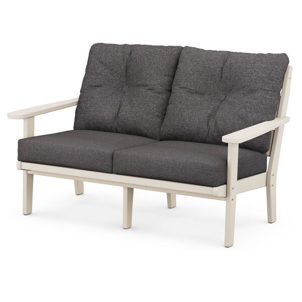 Lakeside Sand and Ash Charcoal Deep Seating Loveseat, image 1