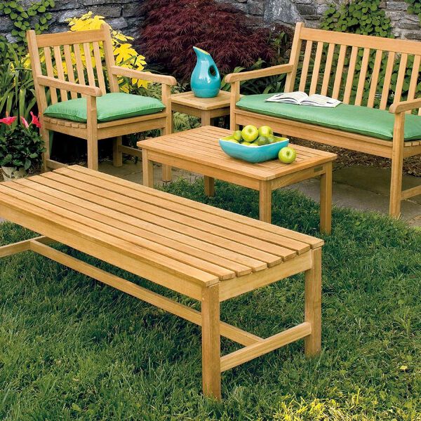 Oxford Natural Outdoor Backless Bench, image 2