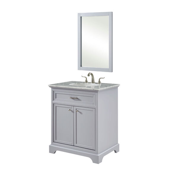 Americana Light Gray 30-Inch Vanity Sink Set, image 1