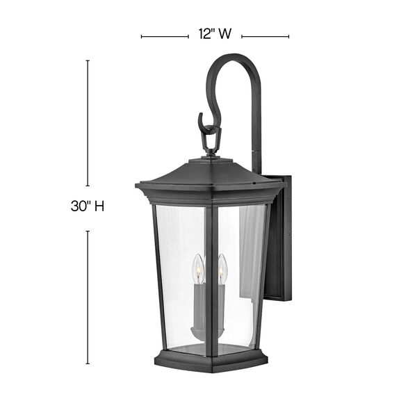 Bromley Three-Light Outdoor Wall Mount, image 2