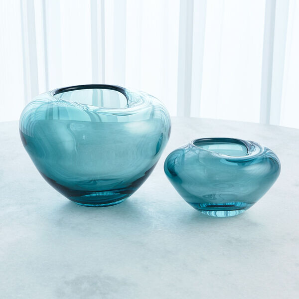 Azure Undulating Small Vase, image 2