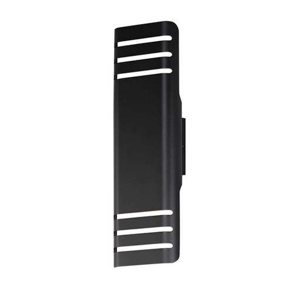 Lightray Black Six-Inch Two-Light LED Outdoor Wall Lamp, image 1