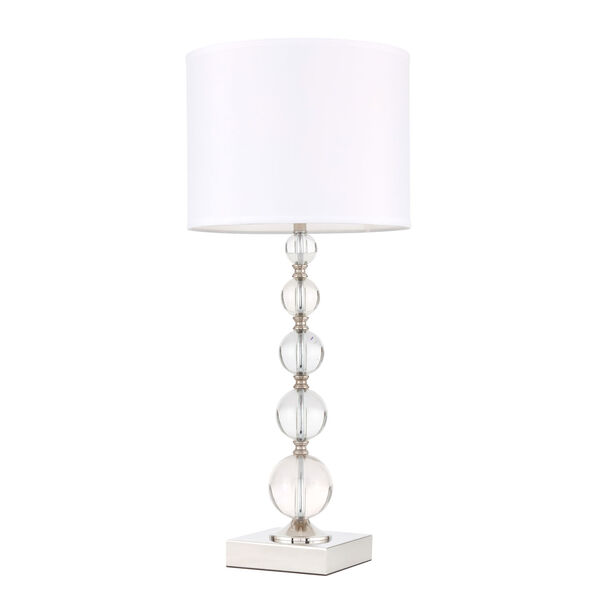 Erte Polished Nickel One-Light Table Lamp, image 3