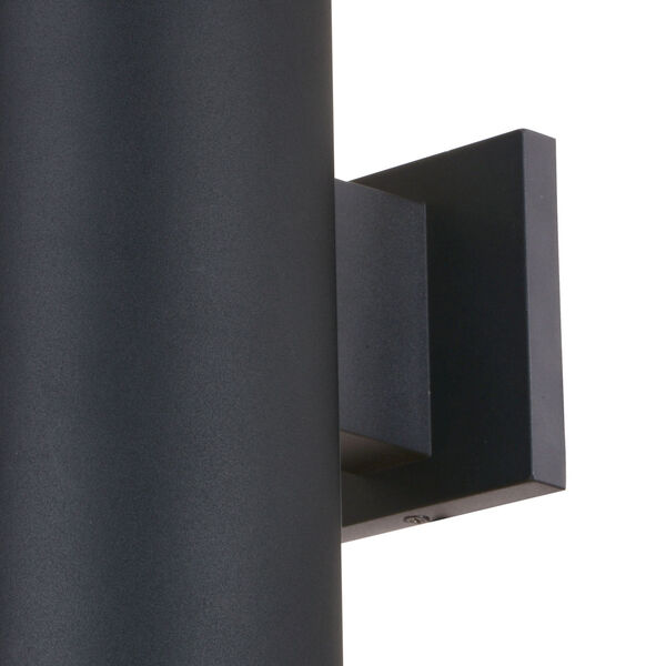 Chiasso Textured Black Five-Inch Two-Light Outdoor Wall Mount, image 5