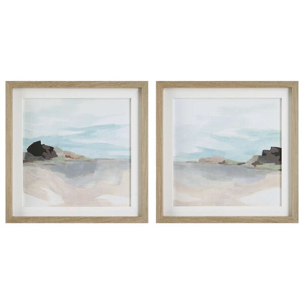 Glacial Coast Multicolor 23 x 23-Inch Framed Print, Set of 2, image 2