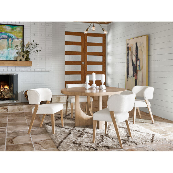 Prier White and Oak Side Chair, Set of 2, image 5