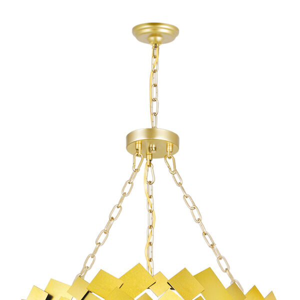 Panache Medallion Gold Four-Light Chandelier with K9 Clear Crystals, image 4