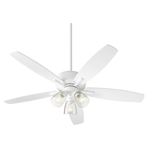 Breeze Studio White Three-Light 52-Inch Ceiling Fan, image 3