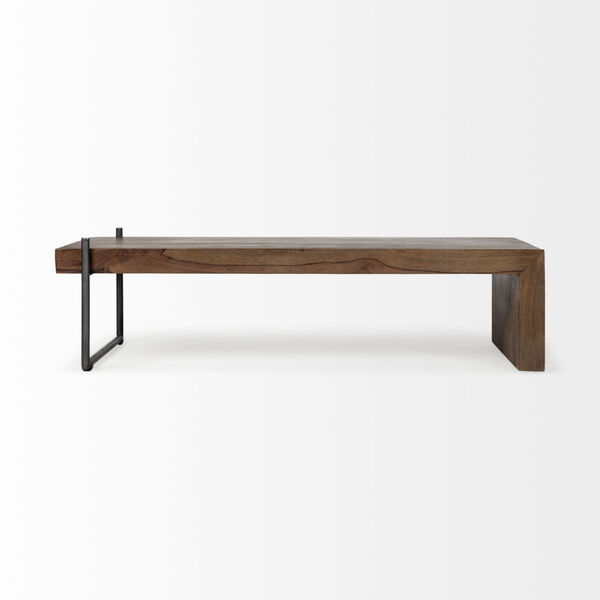 Maddox III Brown and Black Solid Wood Nesting Coffee Table, image 5