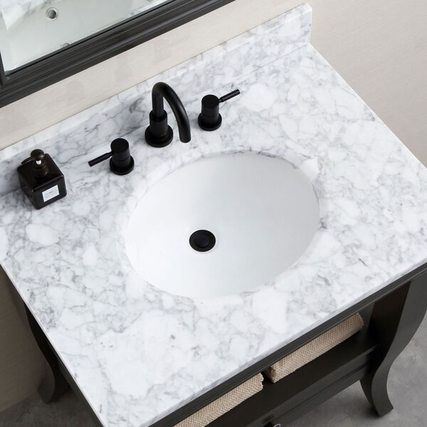 Positano Matte Black 8-Inch Widespread 2-Handle ADA Bath Faucet, image 4