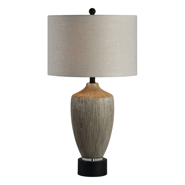 Quinn Dusky Silver and Black One-Light 30-Inch Table Lamp Set of Two, image 1