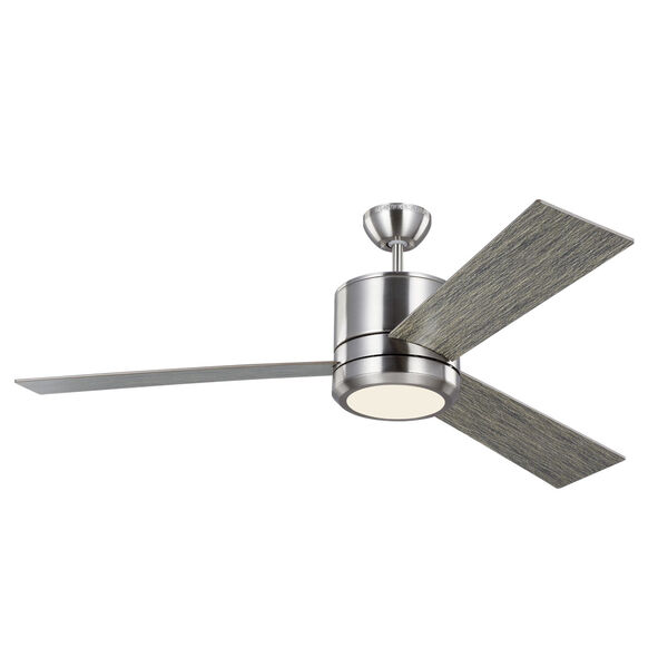 Vision Brushed Steel 56-Inch LED Indoor Outdoor Ceiling Fan, image 1