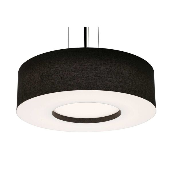 Montclair Black Integrated LED Pendant with Black Shade, image 1
