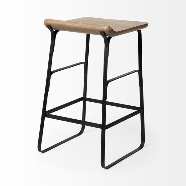 Conan Brown and Black Counter Height Stool, image 5