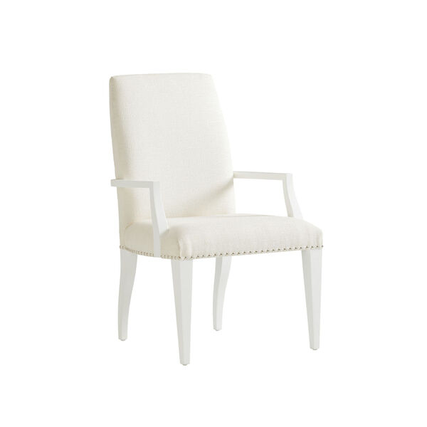 Avondale Linen White Darien Upholstered Arm Chair, image 1