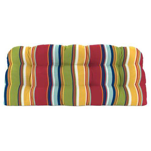 Westport Garden Multicolour 44 x 18 Inches French Edge Tufted Outdoor Settee Cushion, image 6