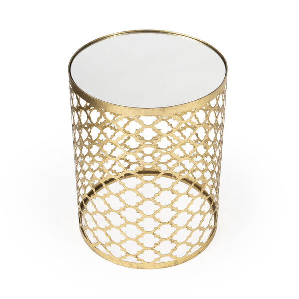 Corselo Gold Accent Table, image 2