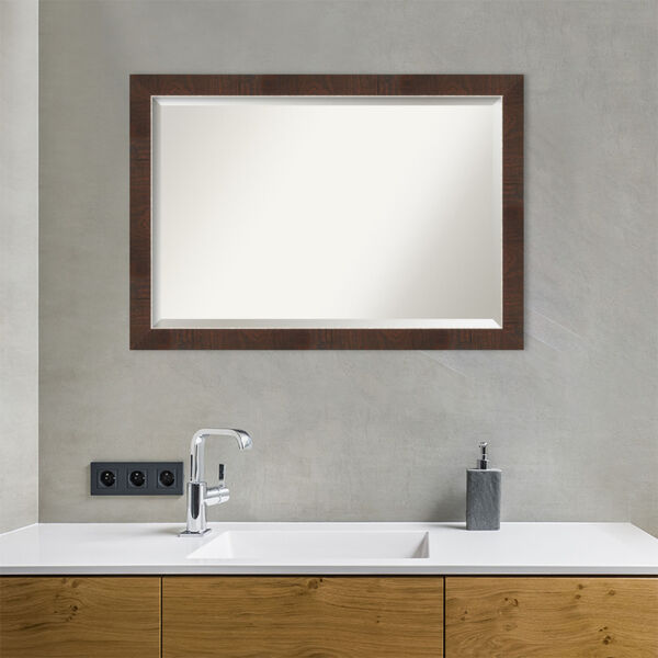 Wildwood Brown 40W X 28H-Inch Bathroom Vanity Wall Mirror, image 5