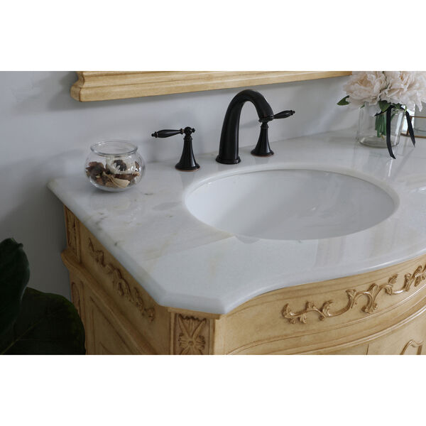 Danville Antique Beige 72-Inch Vanity Sink Set, image 5
