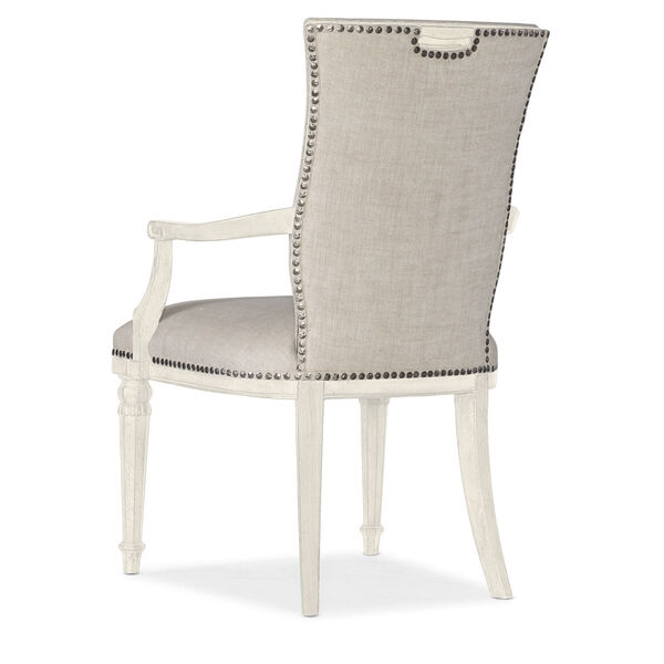 Traditions Soft White Upholstered Arm Chair, image 2