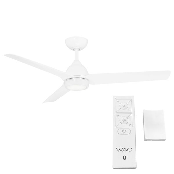 Mocha Matte White 54-Inch LED Ceiling Fan, image 3