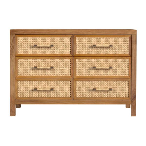 Mesa Natural Cane Dresser with Six-Drawer, image 3
