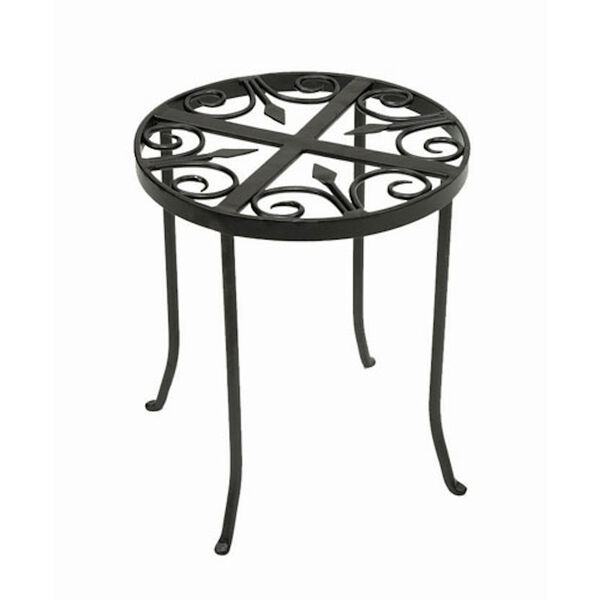 Round Trivet Wrought Iron Plant Stand, image 1