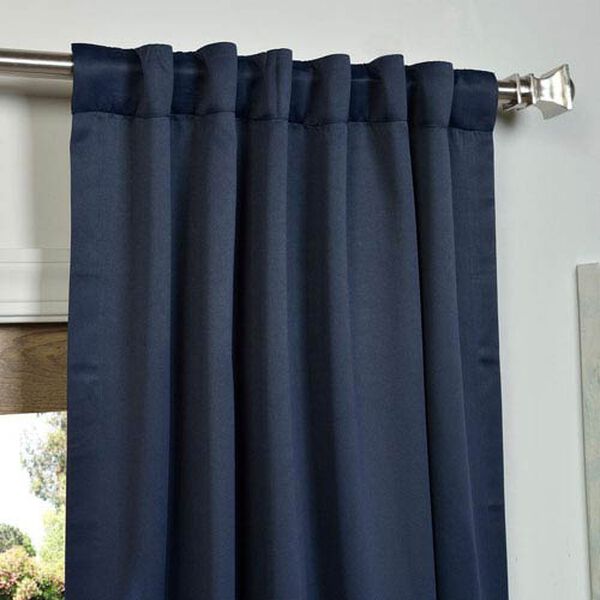 Eclipse Navy 50 x 120-Inch Blackout Curtain Pair 2 Panel, image 3