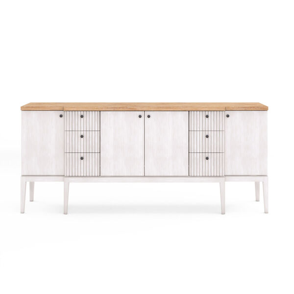Post Light Brown and White Sideboard, image 3