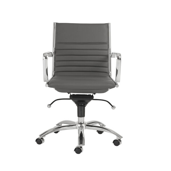 Dirk Gray 27-Inch Low Back Office Chair, image 1