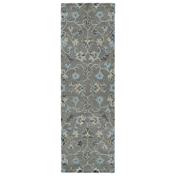 Helena Grey Hand-Tufted 2Ft. 6In x 12Ft. Runner Rug, image 4