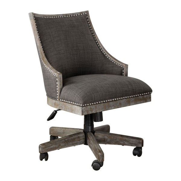 Aidrian Charcoal Desk Chair, image 3