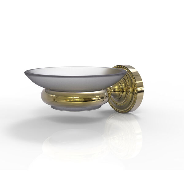 Dottingham Unlacquered Brass Five-Inch Wall Mounted Soap Dish, image 1