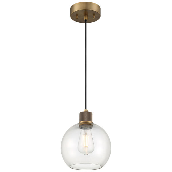 Port Nine Globe Outdoor One-Light LED Pendant with Clear Glass, image 1