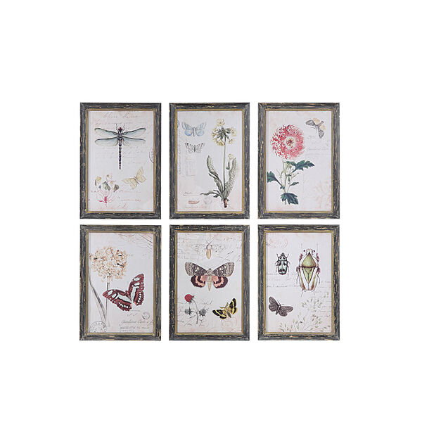 Floral Wood Framed Wall Décor, image 1