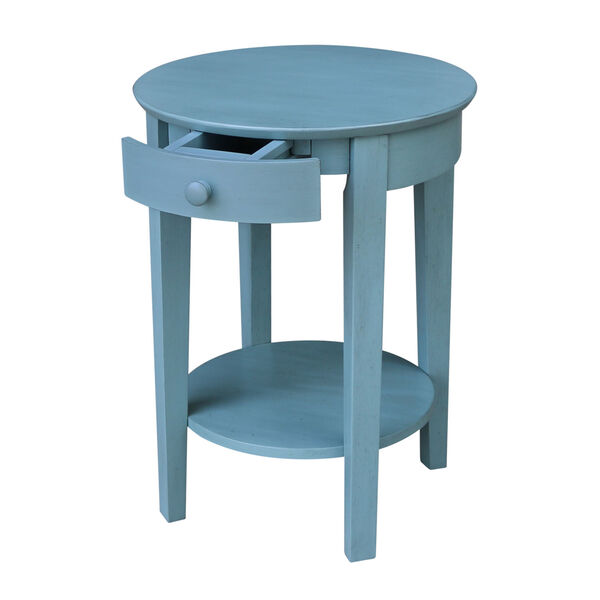 Phillips  Ocean blue 21-Inch  Accent Table with Drawer, image 5