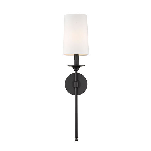 Emily Matte Black One-Light Wall Sconce, image 4