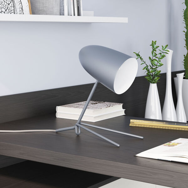 Jamison Matte Gray One-Light Desk Lamp, image 2
