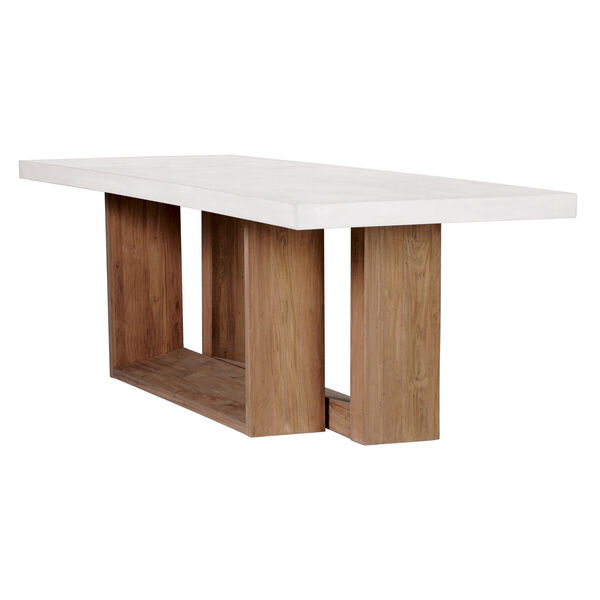 Perpetual Lucca Concrete Dining Table in Ivory White, image 6