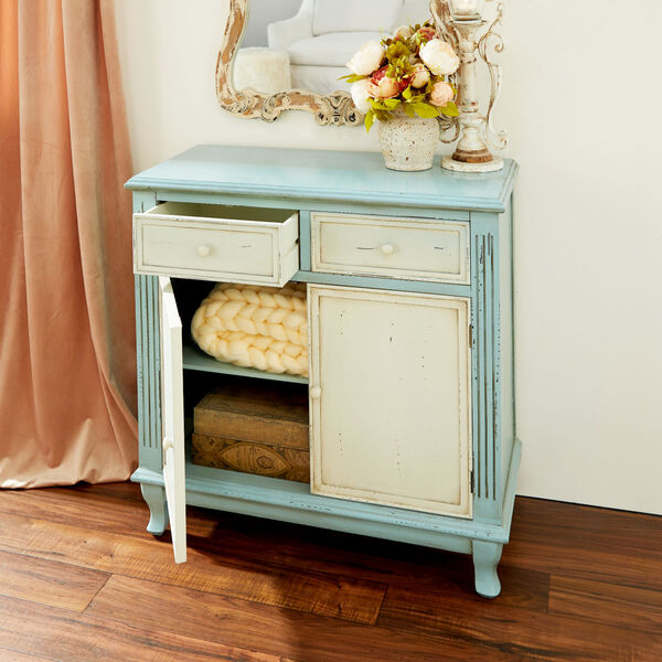 Blue Wood Cabinet, image 4