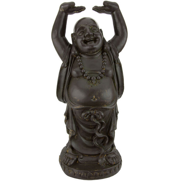 3 ft. Tall Standing Laughing Buddha Statue, image 1